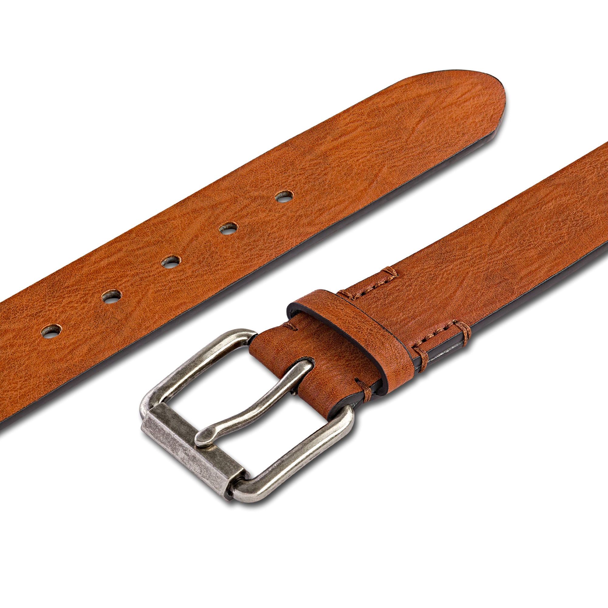 G.B. Rugged Leather Casual Belt - Gallery 16