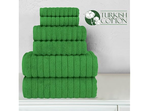 Elegant Comfort 100% Turkish Cotton 6-Pc Towel Set