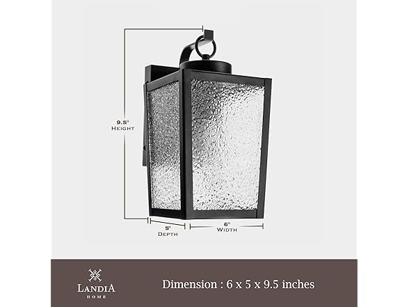 Landia Home Outdoor Wall Lantern