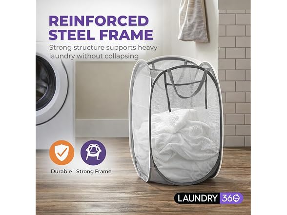 Laundry 360 Mesh Pop Up Laundry Hamper