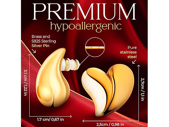 Premium Gold Mix Earrings Set