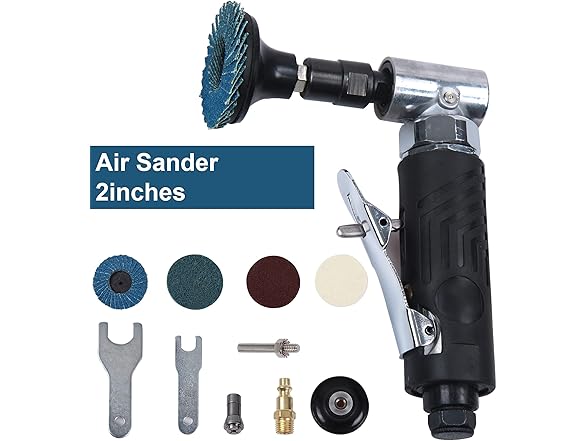 Angle Air Die Grinder 1/4" w/4 Discs