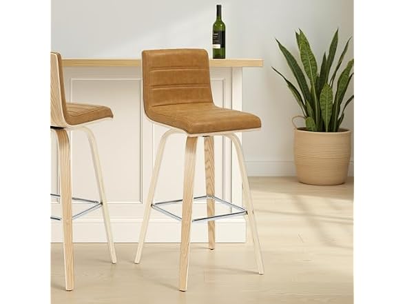 Armen Living Vienna Bar Height Bar Stool, Set of 3