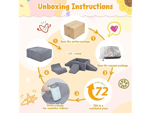 MOOZHEALTH Foam Climbing Blocks