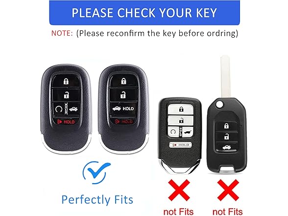 Riasot Riasot Leather Key Fob Cover Honda