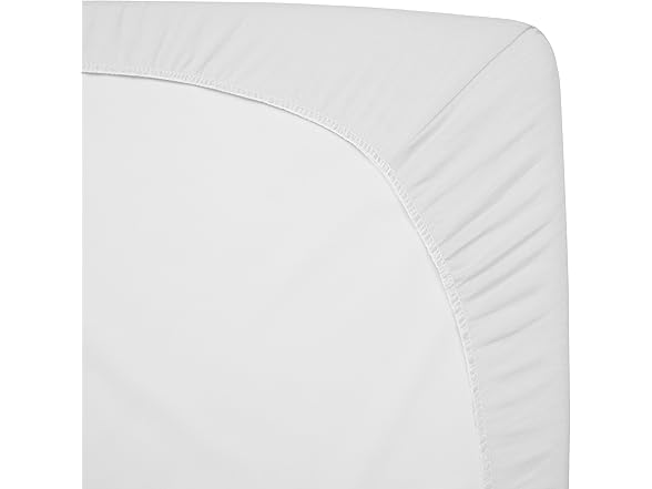 2Pk Cotton Crib Sheets, Celery and White