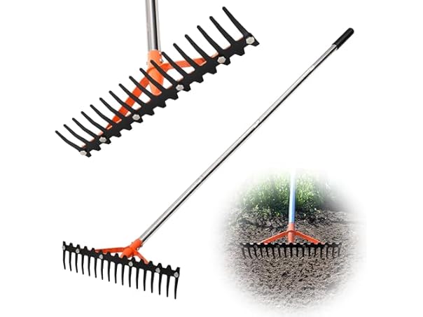 $18.99, Was $49.99, 62% Off! CKLT 17-Tine Garden Rake 62in Handle dealfomo
