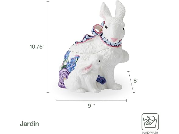 Fitz And Floyd Jardin Bunny Easter Cookie Jar