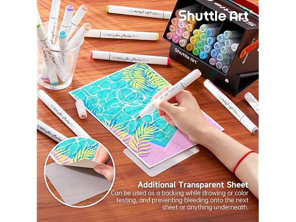 Shuttle Art Brush Tip Alcohol Markers