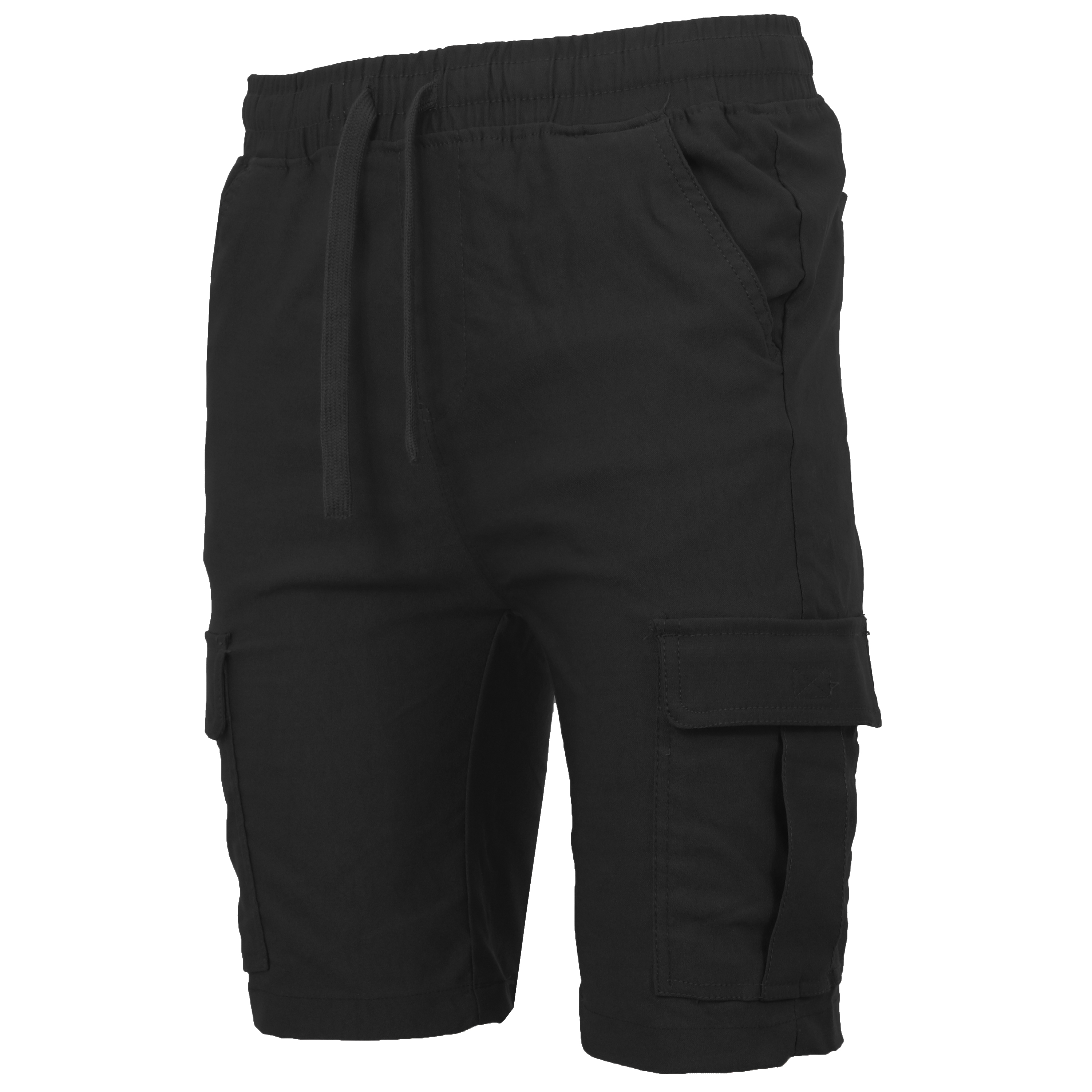 Mens Super Stretch Pull-On Cargo Shorts - Gallery 36