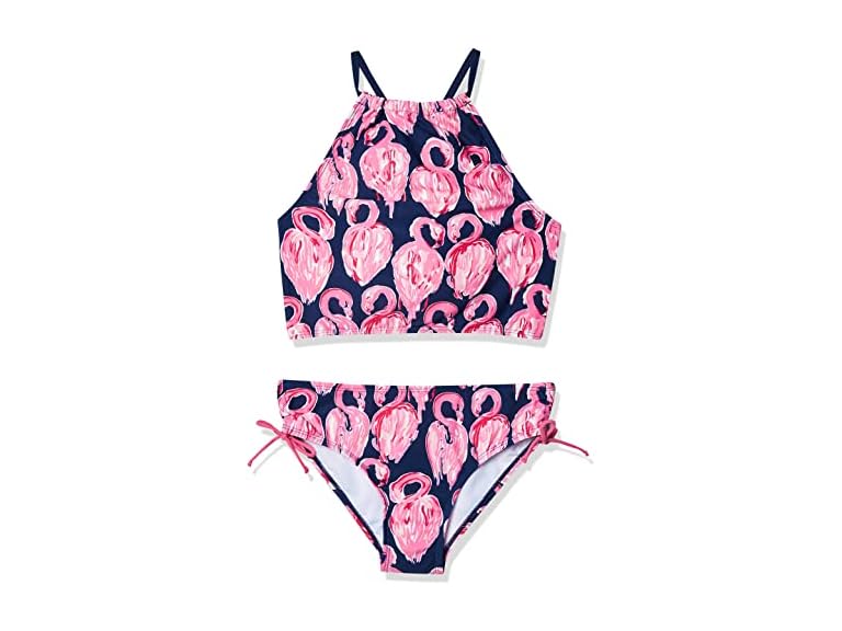 Hallie Navy Flamingo