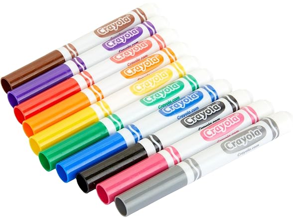 Crayola Broad Line Markers, Classic Colors 10 Count