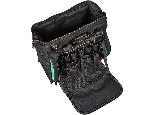 Amazon Basics Tool Sling Bag, Black, 40 Pock