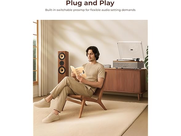 Qlearsoul Vinyl Record Player