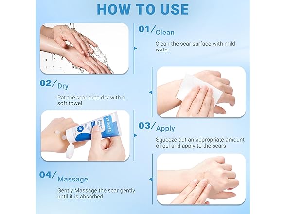 Kunyle BC521525100038 silicone scar gel