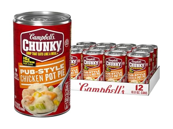 Campbells Chunky Chicken Pot Pie Soup 12pk