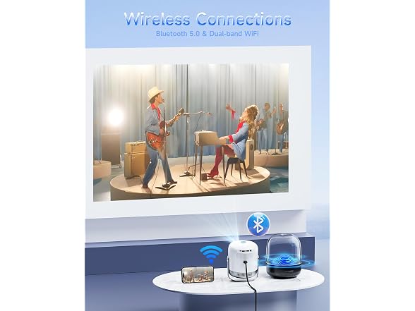 1080P HDMI Projector w/ Built-In Speaker