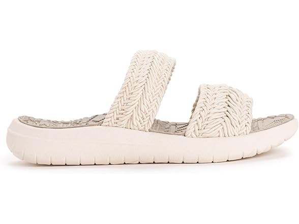 MUK LUKS Women's Stella Sandal, Neutral 9