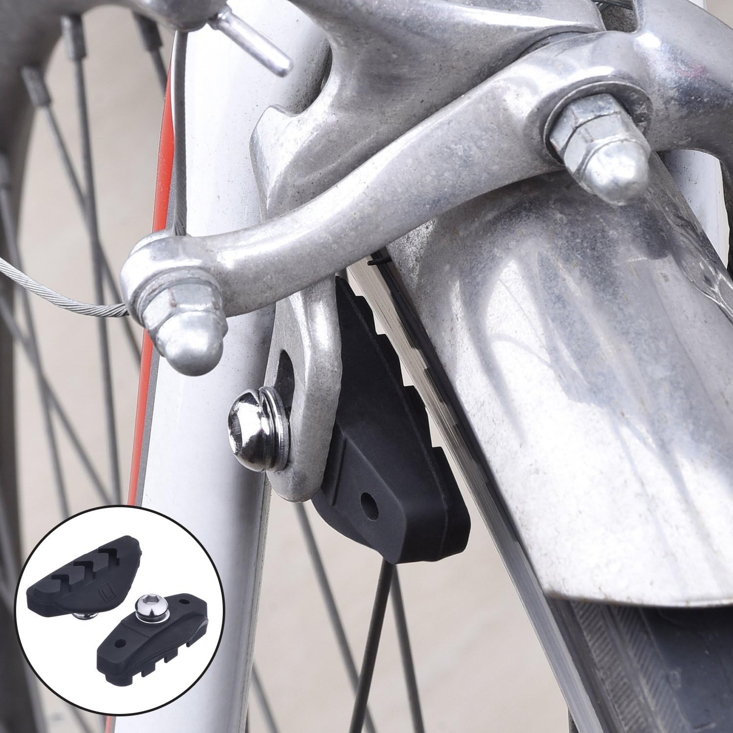 4 Pairs Road Bike Brake Pads 50mm - Gallery 4