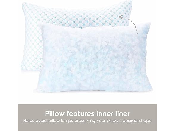 Nestl Cooling Pillow for Sleeping 2 Pack