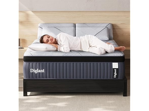 DIGLANT Medium Firm Hybrid Queen Mattress