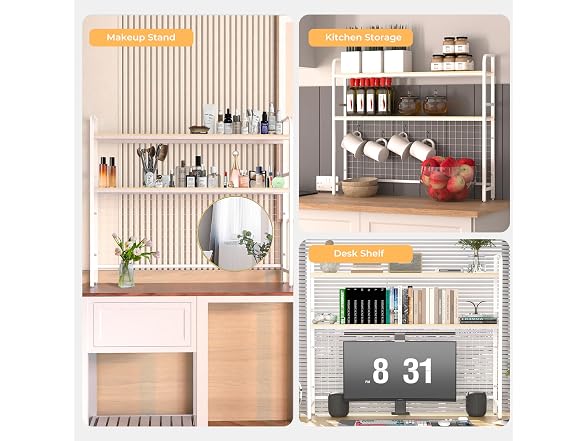 FAHKNS FAHKNS 2-Tier Desktop Bookshelf