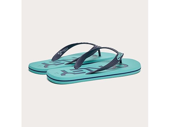Oakley Men's College Flip Flop, Teal , 8