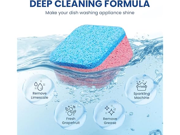 Maravello Dishwasher Cleaner 28 Grapefruit Tablets
