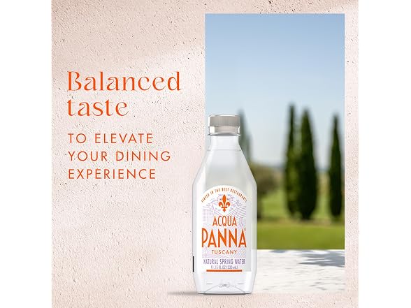 24Ct Acqua Panna Natural Spring Water, 11.15 FL OZ
