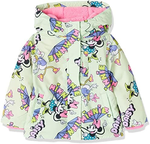 Amazon Essentials Disney | Marvel | Star Wars | Frozen | Princess Girls' Warm Puffer Coat (Previously Spotted Zebra), Minnie and Daisy, Medium