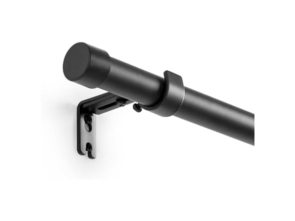 $13.99, Was $22.99, 39% Off! WAZLEX Matte Black Curtain Rod 16"-94.4" dealfomo