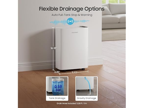 ASAHWo 2500 Sq Ft Dehumidifier