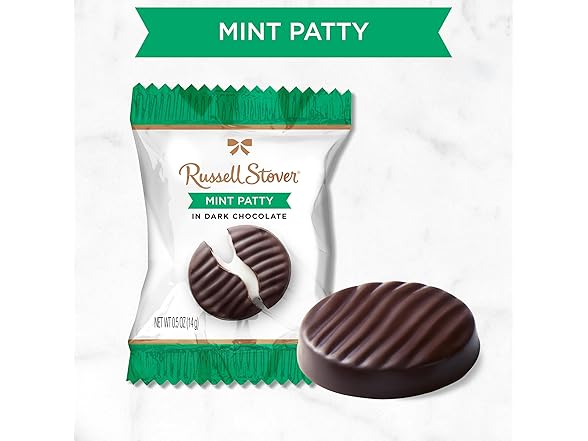 Russell Stover Dark Choc Mint Patties 36