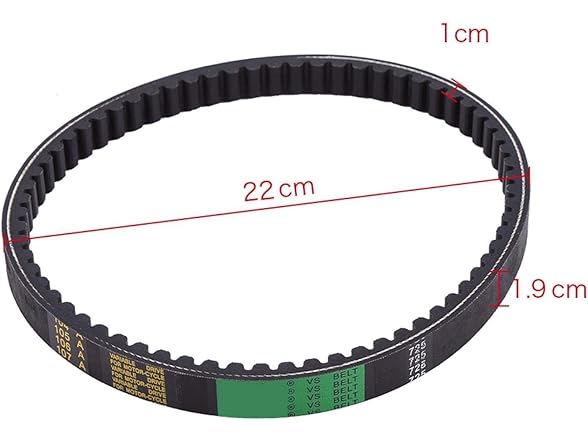 Mid XRX Belt Kart Drive 2Pcs Black