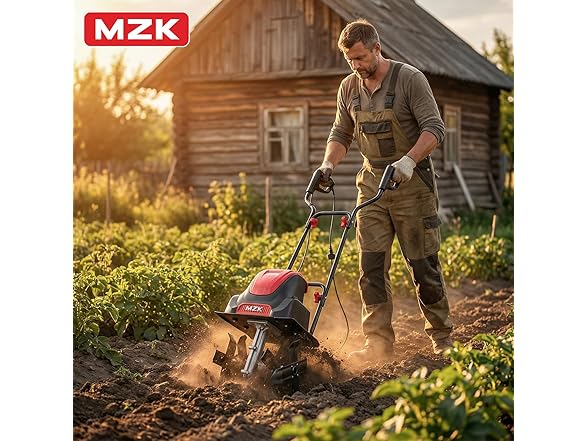 MZK 12-Inch 10.5 Amp Corded Electric Tiller
