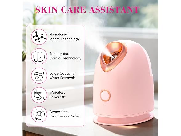Facial Steamer Spa Kit With 17 Skin