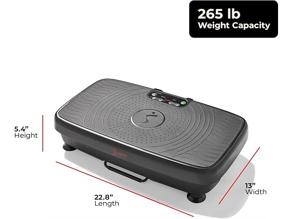 Sunny Health & Fitness 2D Vibration Platform Exercise Machine w/ Remote