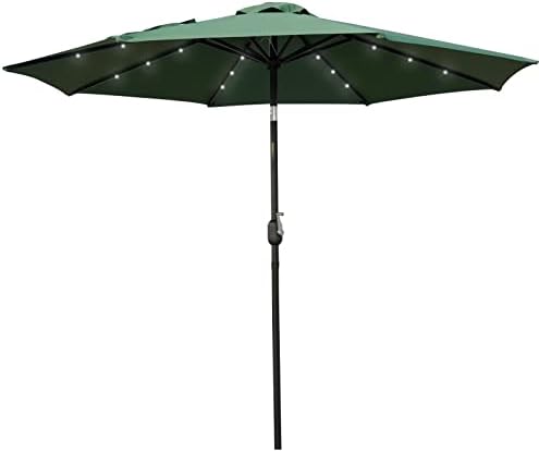 LeisureMod SUBL-9G Seirra Outdoor Umbrella Green