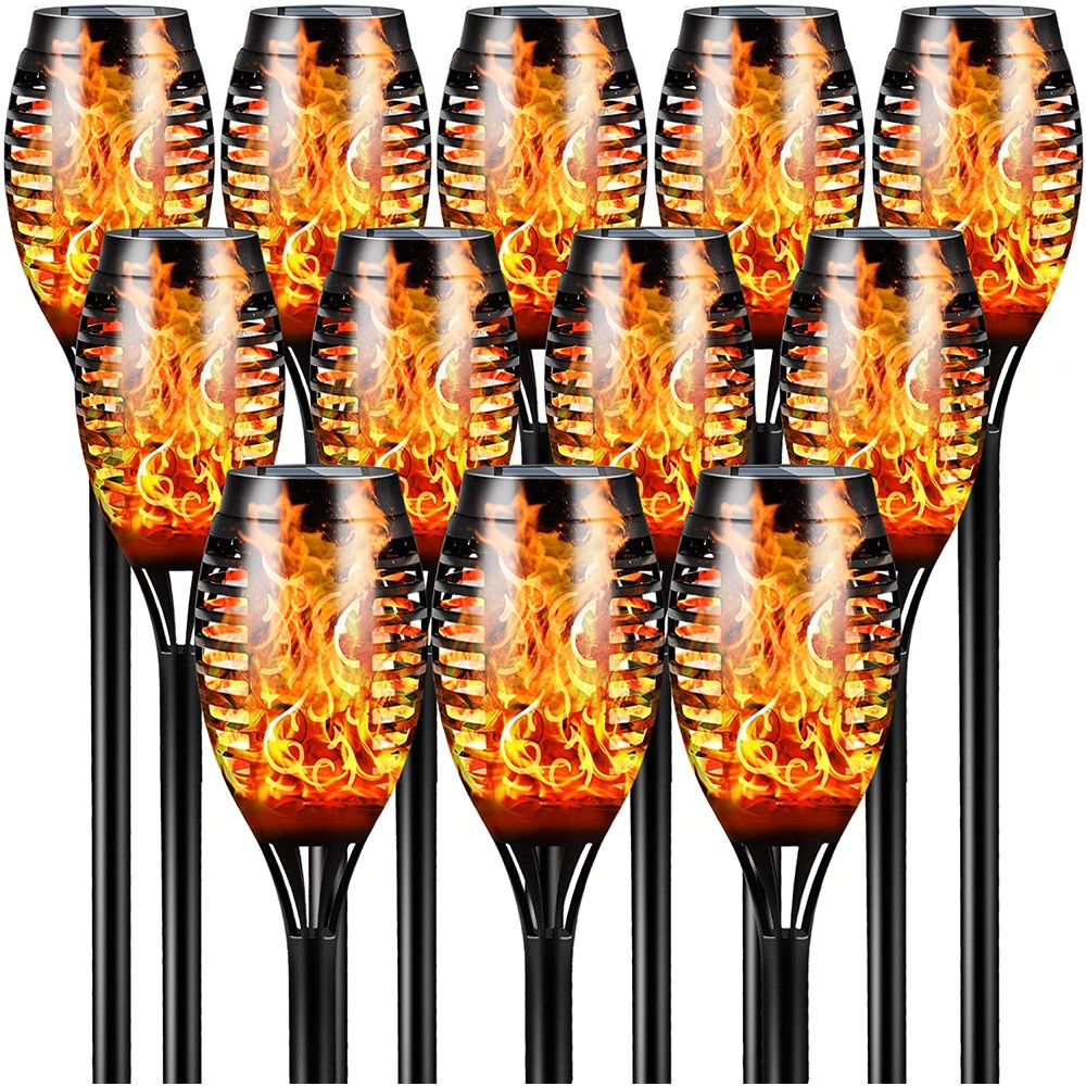 Hakol 12 LED Solar Tiki Torches - Gallery 9