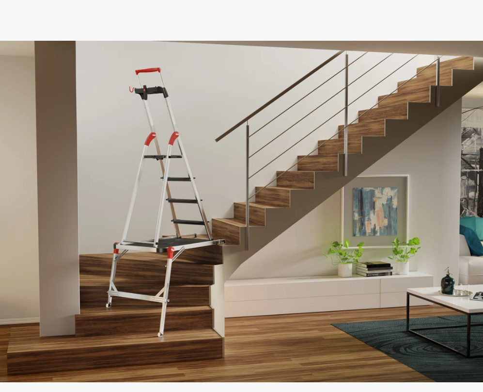 Hailo TP2 Pro Stair Platform – Adjustable Aluminum - Gallery 14