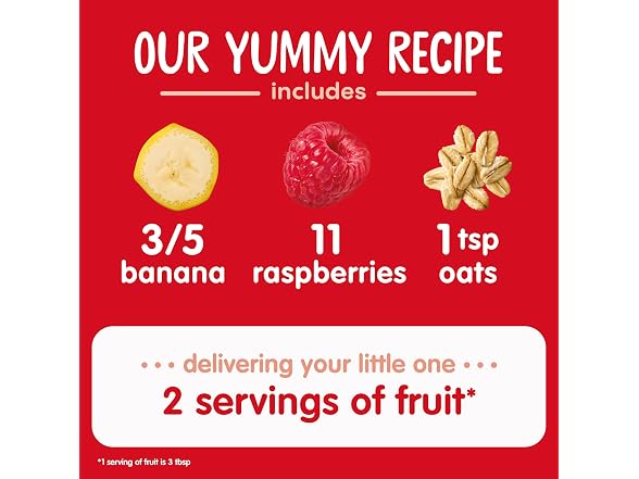 16PK Organics Food Pouches Bananas & Raspberries
