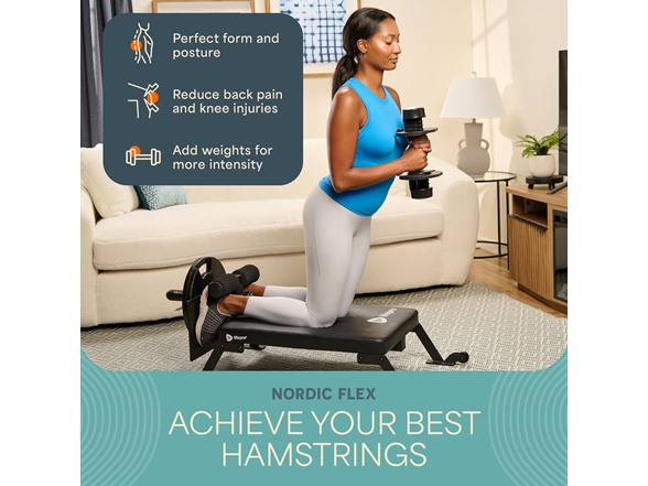 LifePro NordicFlex Glute Ham Bench