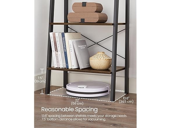 VASAGLE Ladder Shelf, 4-Tier Bookshelf