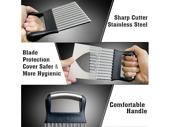 ZICXON Crinkle Cutter for Veggies