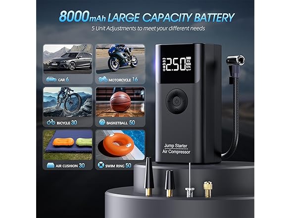 LERTIN Jump Starter Combo | 2500A | 150PSI