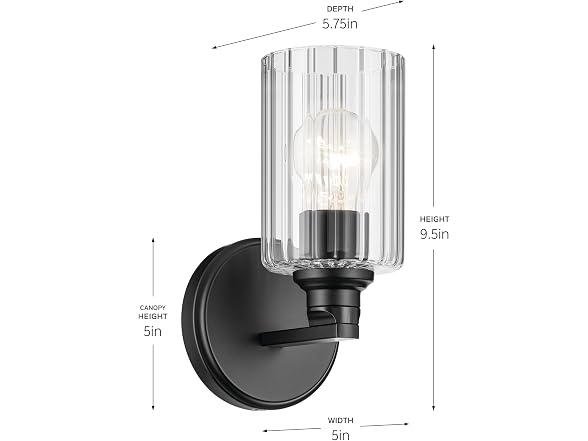 Kichler Gioe 1-Light Bathroom Wall