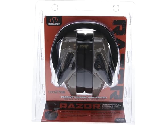 Walker's Razor Slim Passive Earmuff - Earth