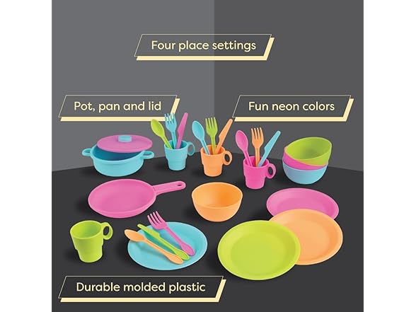 KidKraft 27-Piece Bright Cookware Set