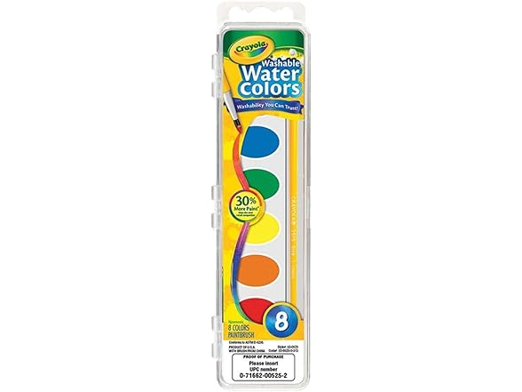 Crayola Washable Watercolors Set