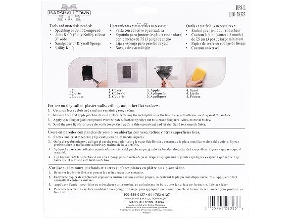 Wall Repair Patch Kit 8x8 USA Made